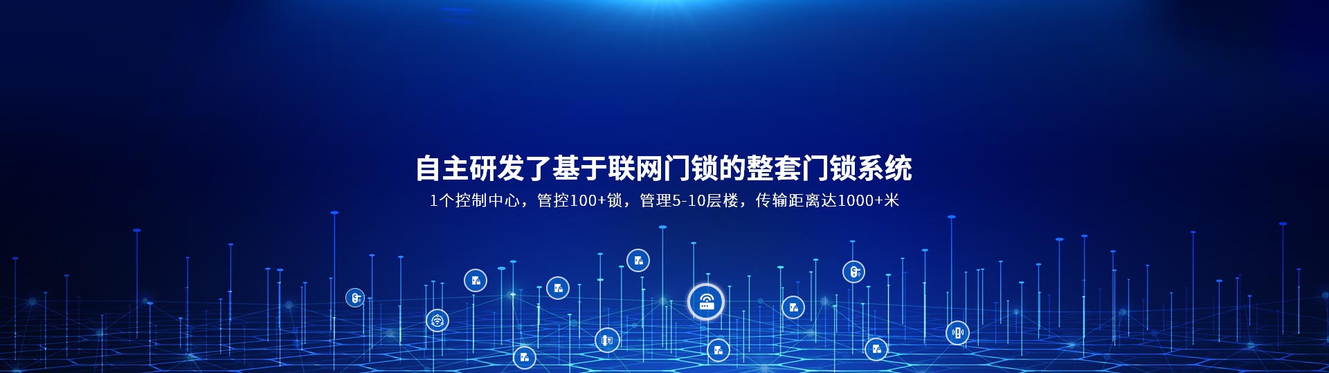 自主研发了基于联网门锁的整套门锁系统 1个控制中心，管控100+锁，管理5-10层楼，传输距离达1000+米-安安